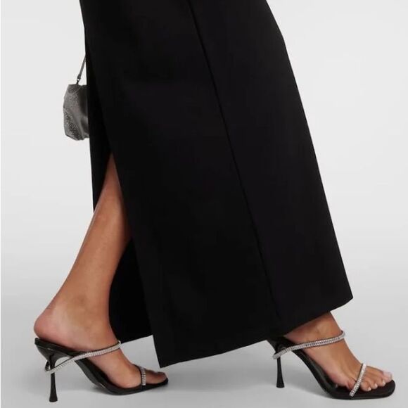 STAUD Humboldt Satin Lapel Gown Maxi Dress in Black, NWT, Size M - Picture 9 of 16